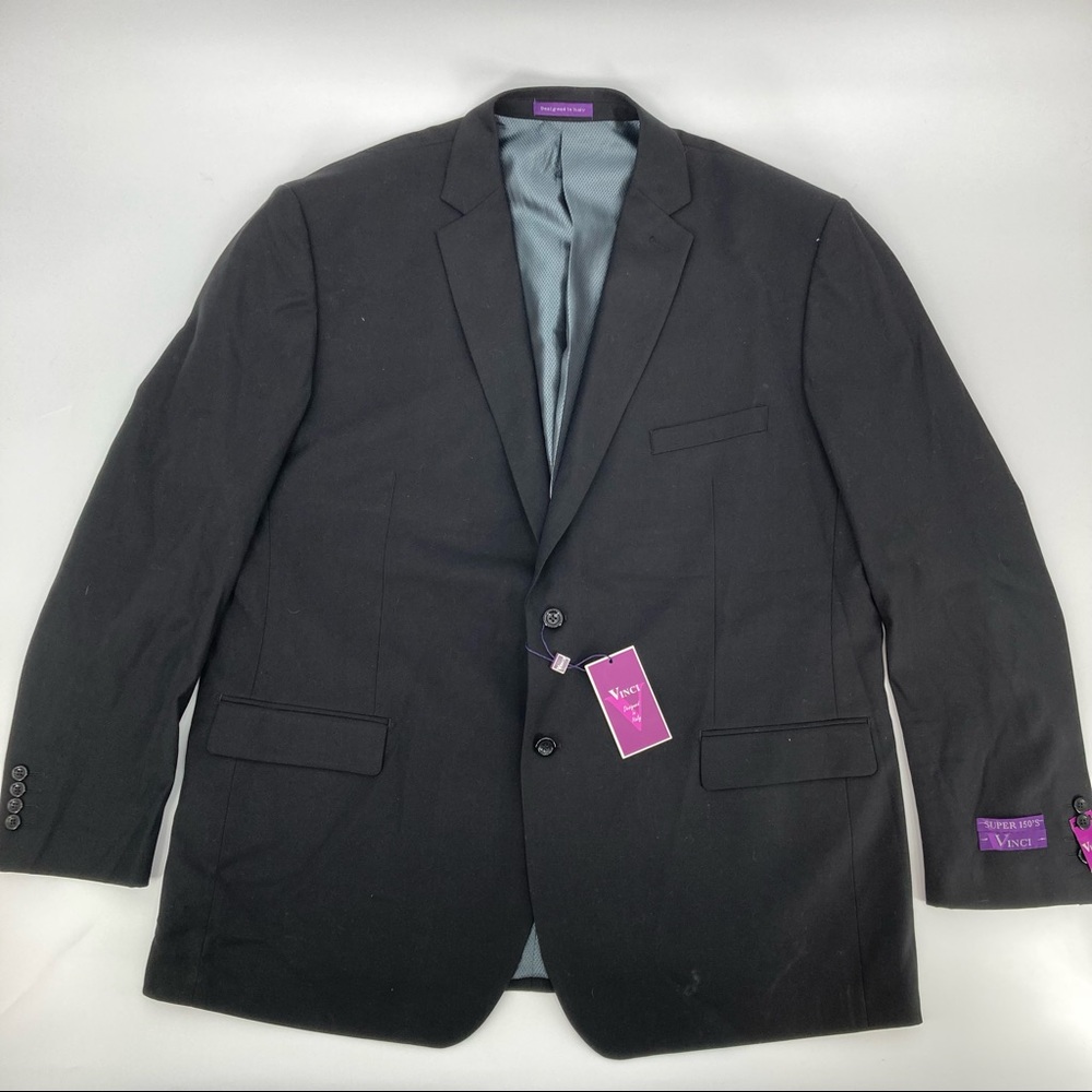 Vinci Black Super 150’s 2-Button Suit Jacket